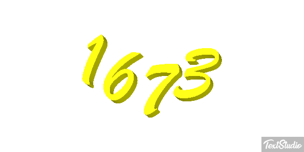 1673 Texteffekt