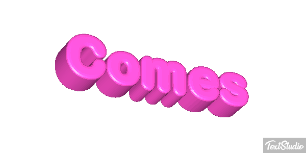 Comes Text effect