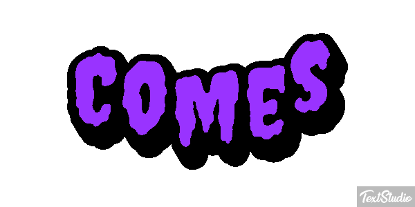 Comes Text effect