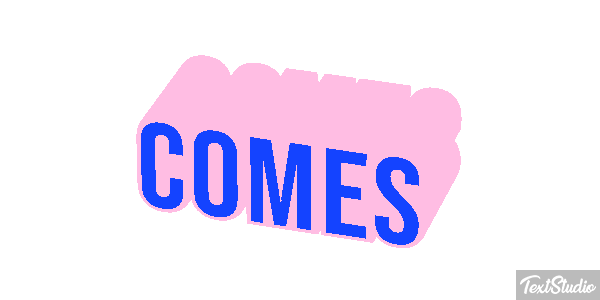 Comes Text effect