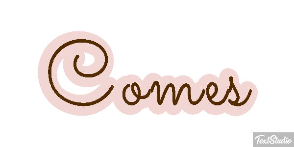 Comes Text effect