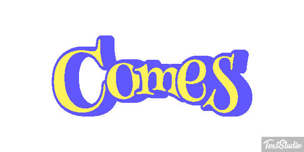 Comes Text effect