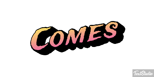 Comes Text effect