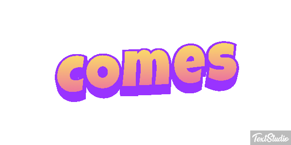 Comes Text effect