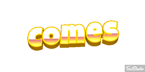 Comes Text effect