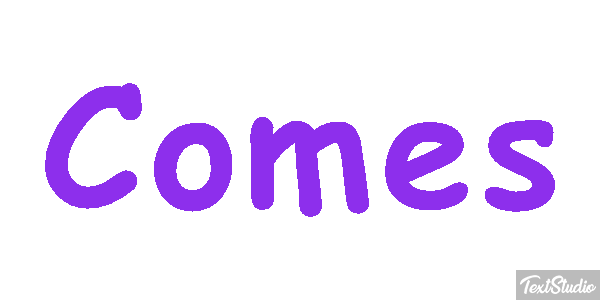Comes Text effect