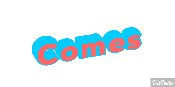 Comes Text effect