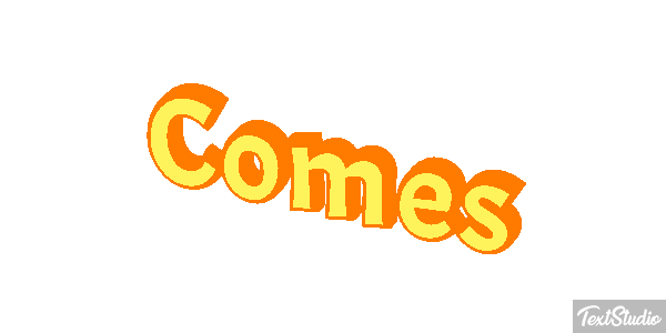 Comes Text effect