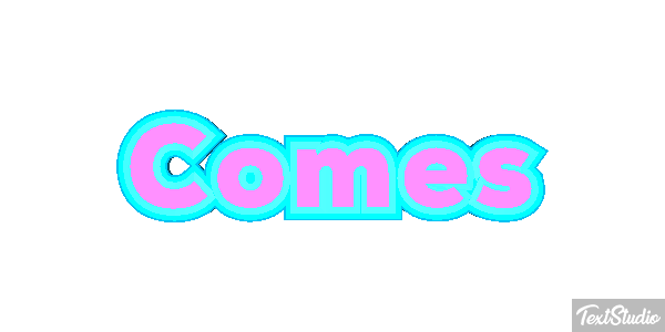 Comes Text effect