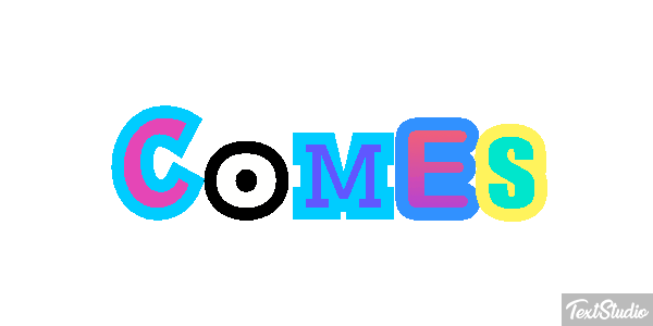 Comes Text effect