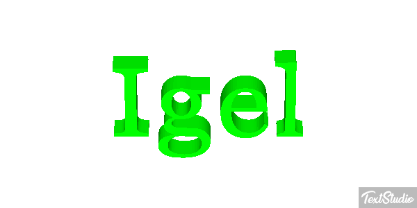 Igel Effetto testo