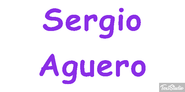 Sergio Agüero Effet de texte