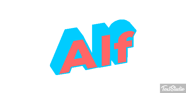 Alf Tekst effect