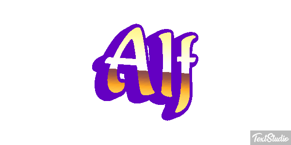Alf Tekst effect
