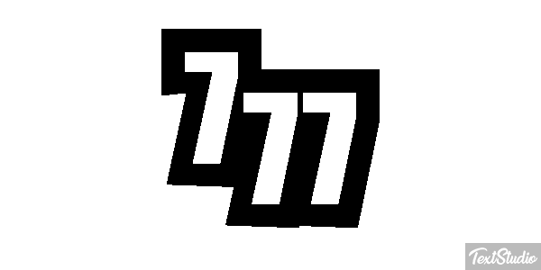 777 Текстовый эффект