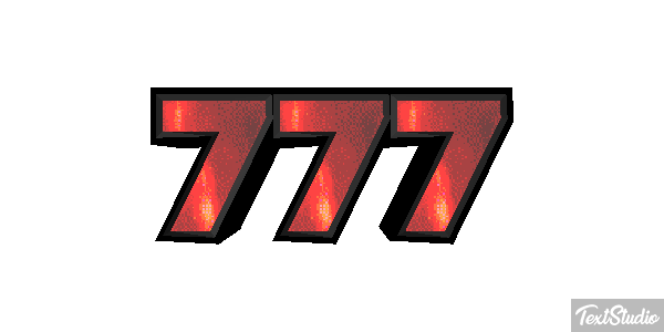 777 Текстовый эффект
