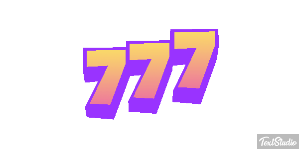 777 Текстовый эффект