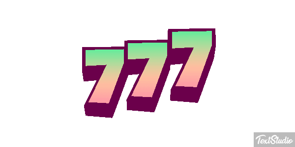 777 Текстовый эффект