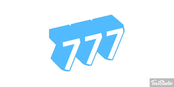 777 Текстовый эффект