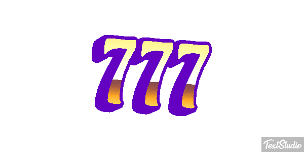 777 Текстовый эффект