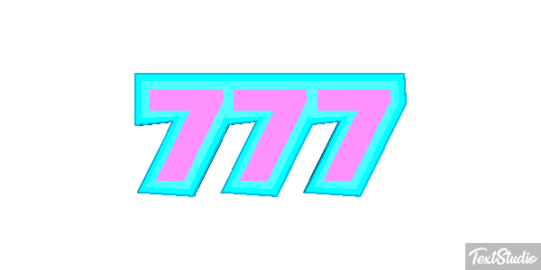 777 Текстовый эффект