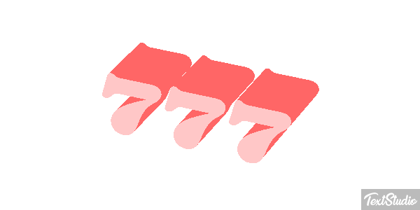 777 Текстовый эффект