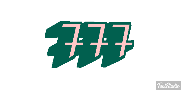 777 Текстовый эффект