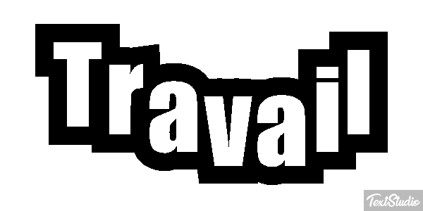 Travail Tekst effect