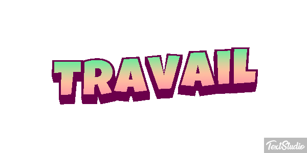 Travail Tekst effect