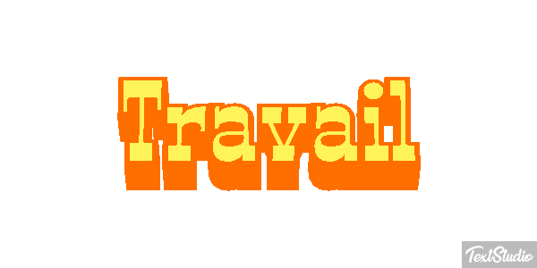 Travail Tekst effect