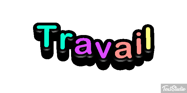 Travail Tekst effect
