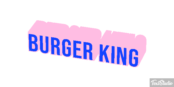 Burger King Effetto testo