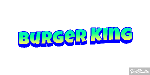 Burger King Effetto testo