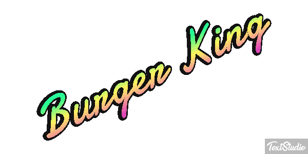 Burger King Effetto testo