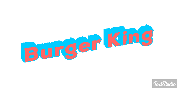 Burger King Effetto testo