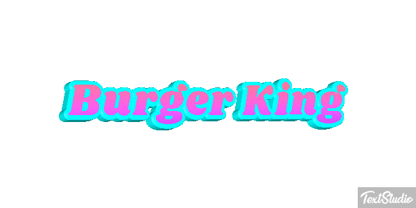 Burger King Effetto testo