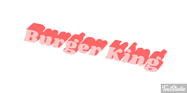 Burger King Effetto testo