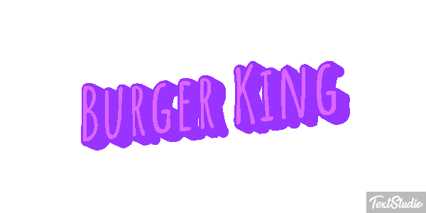 Burger King Effetto testo