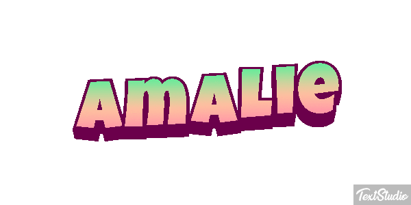 Amalie Efecto de texto