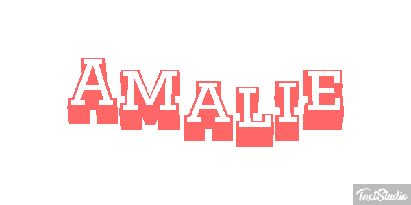 Amalie Efecto de texto