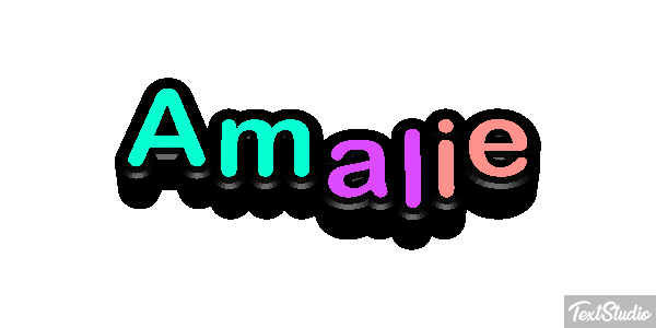 Amalie Efecto de texto