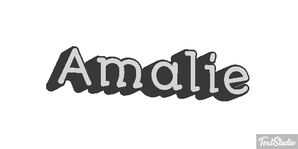 Amalie Efecto de texto