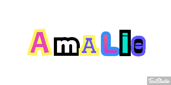 Amalie Efecto de texto