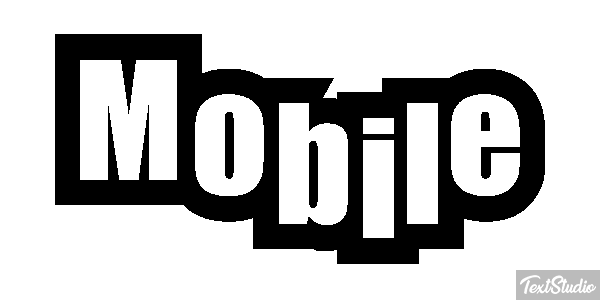 Mobile Efekt tekstowy