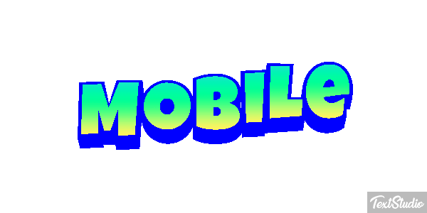 Mobile Efekt tekstowy