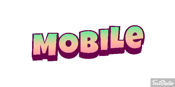 Mobile Efekt tekstowy