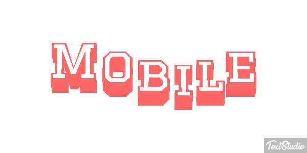 Mobile Efekt tekstowy