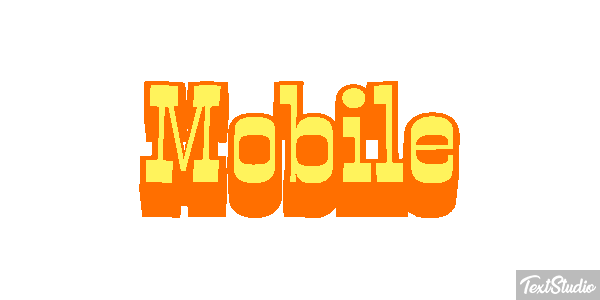 Mobile Efekt tekstowy