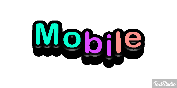 Mobile Efekt tekstowy