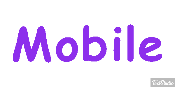 Mobile Efekt tekstowy